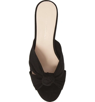 Shop Loeffler Randall Loeffler Randal Celeste Knotted Slide Sandal In Black