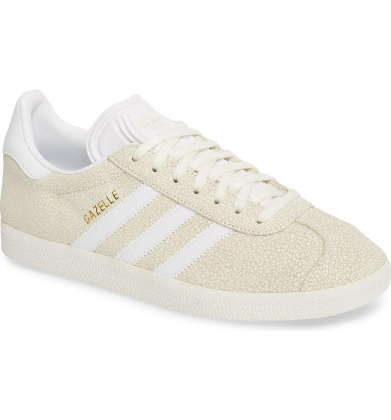 Adidas Originals Gazelle Sneaker In Off White/ White/ Off White | ModeSens