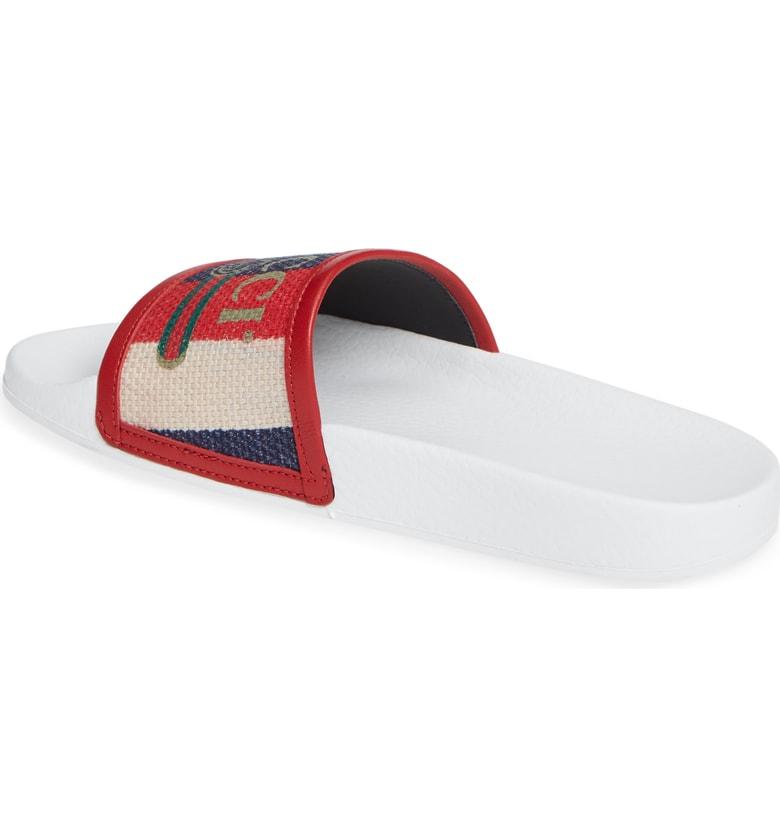gucci logo sylvie slide sandal