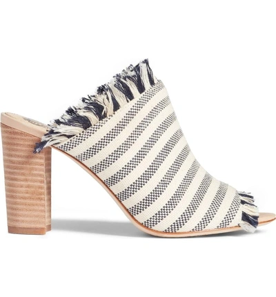 Shop Vince Camuto Chestalan Mule In Navy Stripe