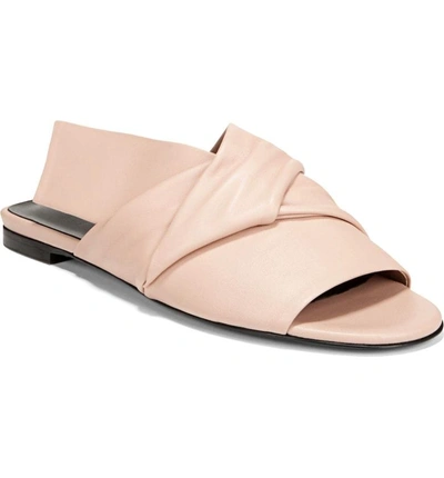 Shop Via Spiga Halina Slide Sandal In Sand Leather