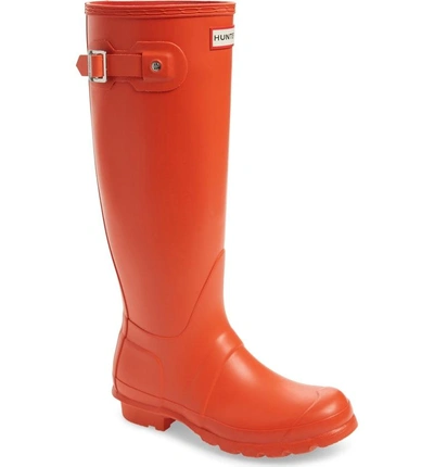 Shop Hunter 'original Tall' Rain Boot In Orange