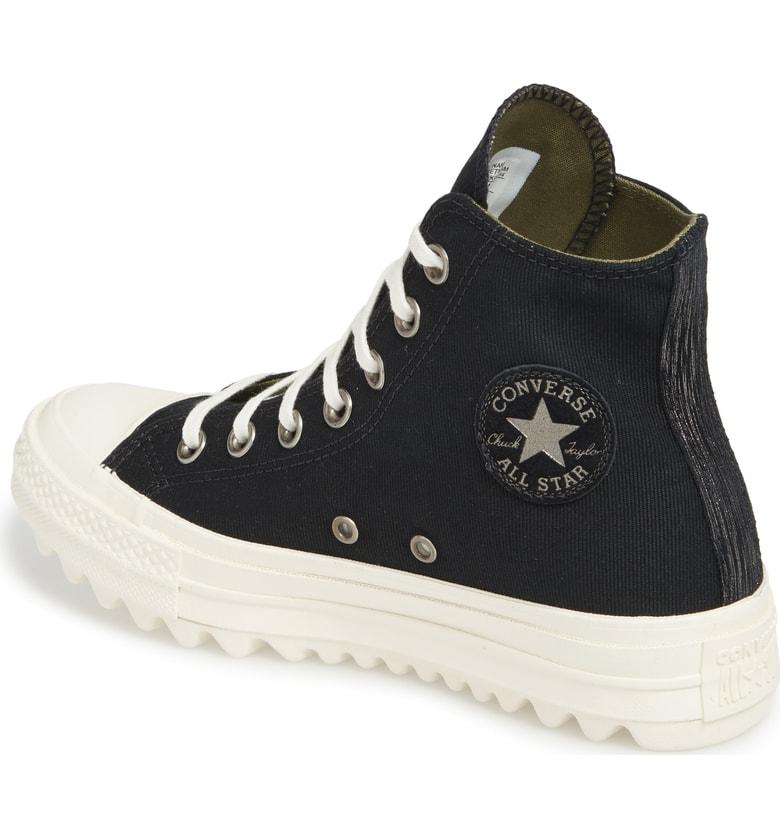 converse ripple high top black