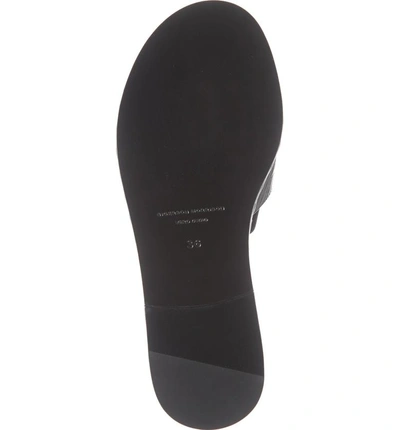 Shop Sigerson Morrison Estee Slide Sandal In Black Croc Print Leather