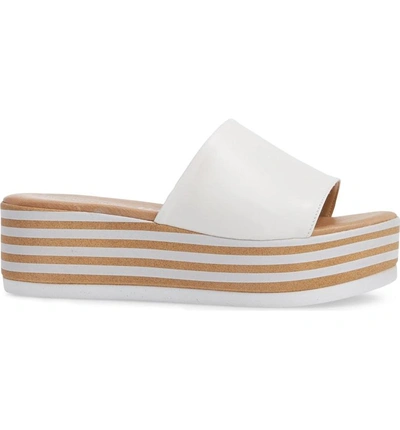 Shop Sheridan Mia Reesa Platform Slide Sandal In White Leather