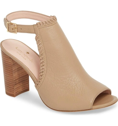 Shop Kate Spade Orelene Block Heel Sandal In Pale Taupe