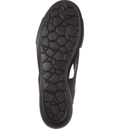 Shop Camper Balloon Slingback Wedge Sandal In Black Leather