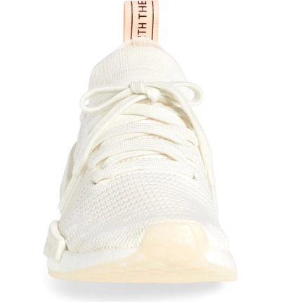 Shop Adidas Originals Nmd R1 Stlt Primeknit Sneaker In Cloud White/ Clear Orange