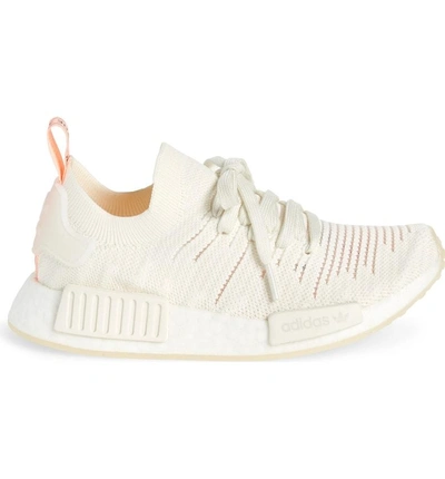 Shop Adidas Originals Nmd R1 Stlt Primeknit Sneaker In Cloud White/ Clear Orange