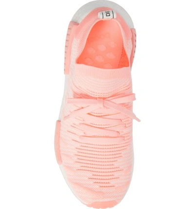 Shop Adidas Originals Nmd R1 Stlt Primeknit Sneaker In Clear Orange/ Cloud White
