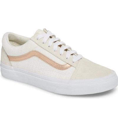 Vans Old Skool Sneaker In Blanc De Blanc/ Rose Gold | ModeSens