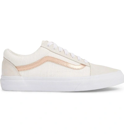 Vans Old Skool Sneaker In Blanc De Blanc/ Rose Gold | ModeSens