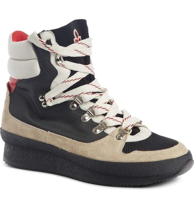 Shop Isabel Marant Brendta High Top Sneaker Boot In Black