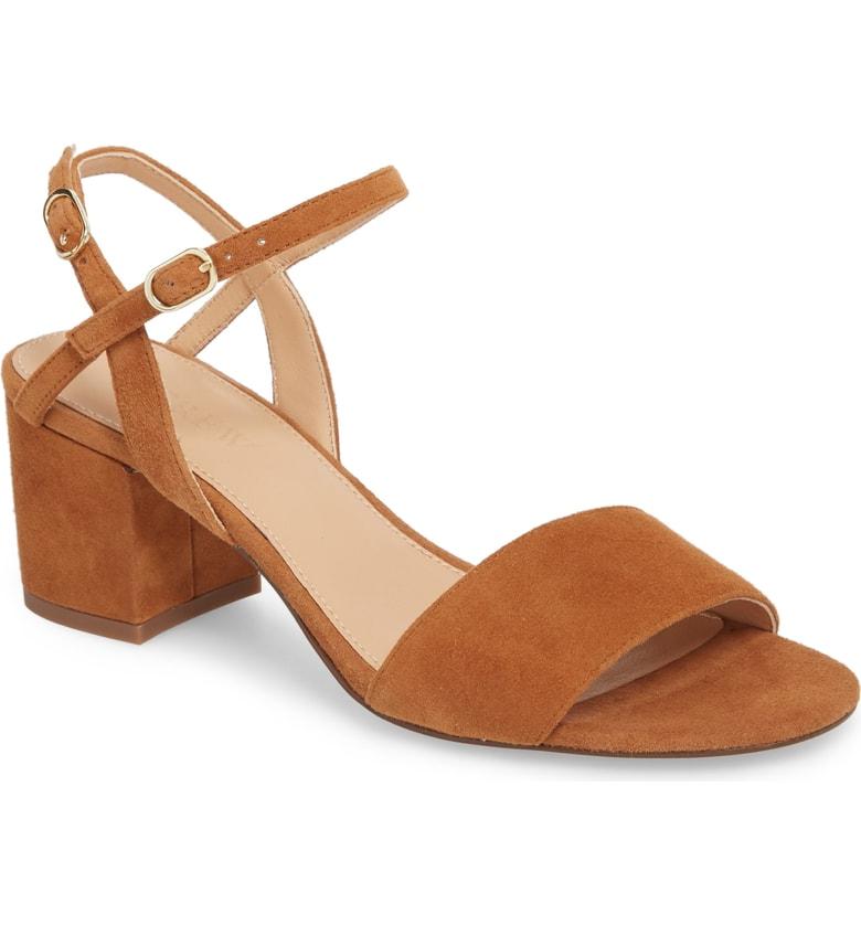 j crew block heel sandal