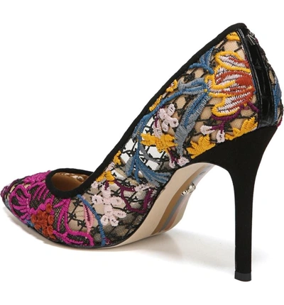 Shop Sam Edelman Hazel Pointy Toe Pump In Bright Multi Fabric