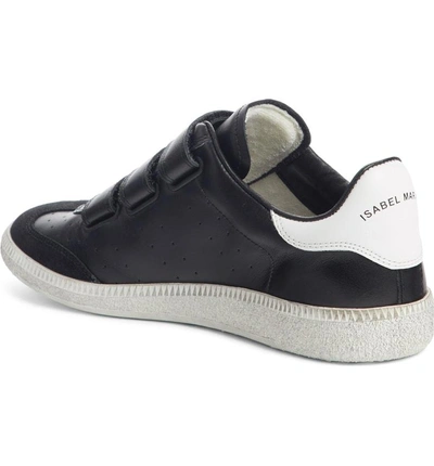 Shop Isabel Marant Beth Logo Sneaker In Black/ Silver