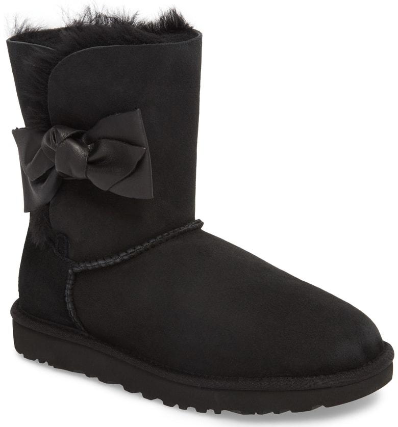 daelynn bow genuine shearling boot