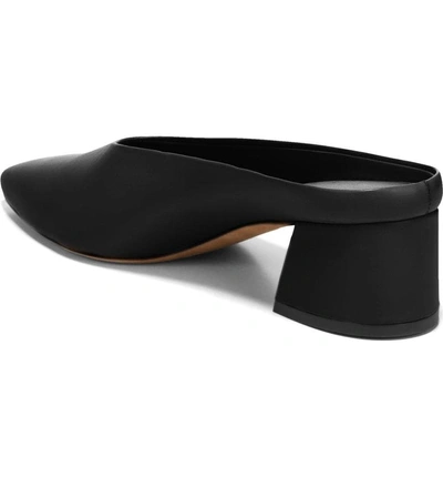 Vince Ralston Point toe Leather Mules In Black ModeSens