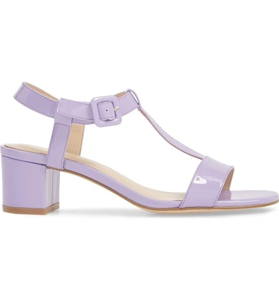 Shop Grey City T-strap Sandal In Lavender