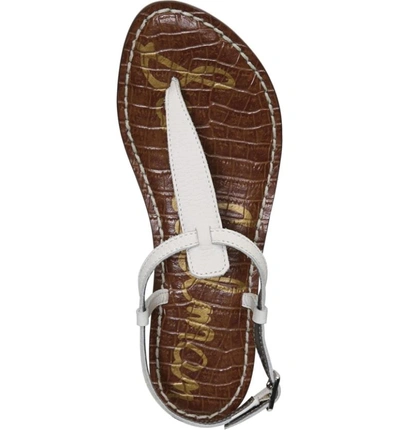 Shop Sam Edelman Gigi Sandal In Bright White Tumbled Leather