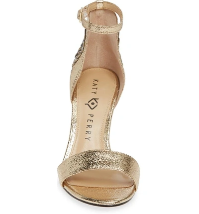 Shop Katy Perry Ankle Strap Sandal In Gold