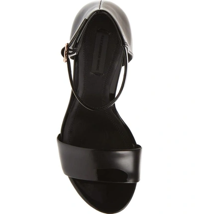 Shop Alexander Wang Abby Sandal In Black Patent Leather