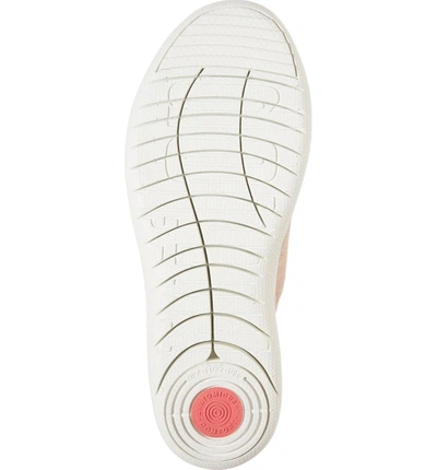 Shop Fitflop F-sporty Uberknit(tm) Sneaker In Neon Blush/ Urban White