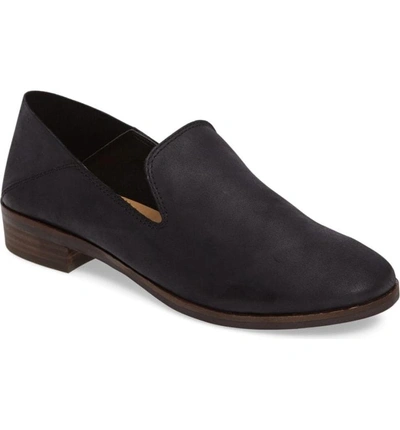 Shop Lucky Brand Cahill Flat In Black Leather