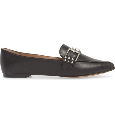 Shop Steve Madden Fire Studded Loafer In Black Stud