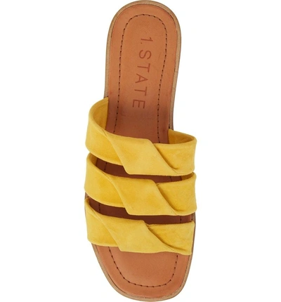 Shop 1.state Frel Slide Sandal In Sunshine Nubuck Leather