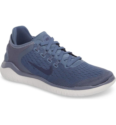 Shop Nike Free Rn 2018 Running Shoe In Diffused Blue/ Neutral Indigo