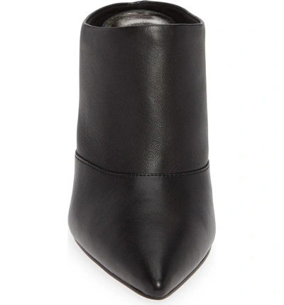 Shop Dolce Vita Cinda Pointy Toe Mule In Black Leather