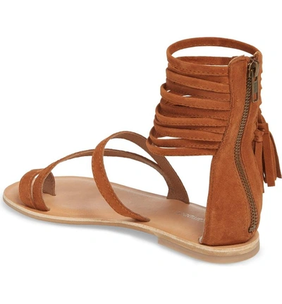 Shop Jeffrey Campbell Glady Sandal In Tan Suede