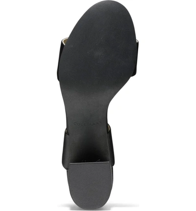 Shop Cole Haan Avani Block Heel Sandal In Black Leather