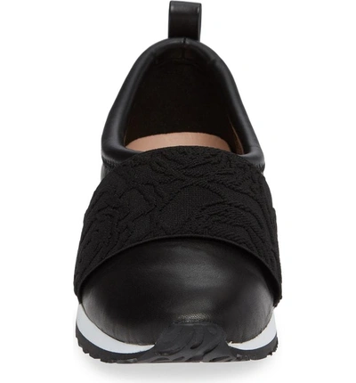 Shop Taryn Rose Slip-on Sneaker In Black Leather