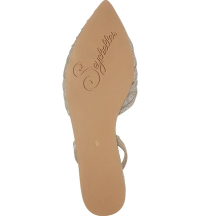 Shop Seychelles Highly Touted Pointy Toe Flat In Silver Suede