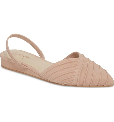 Shop Seychelles Highly Touted Pointy Toe Flat In Pink Leather