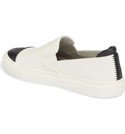 Tory Burch Colorblock Slip-on Sneaker In Perfect Ivory/ Perfect Black |  ModeSens