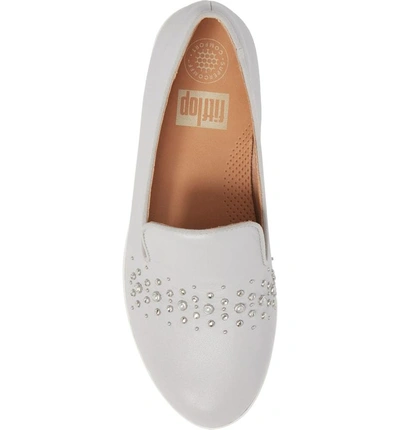 Shop Fitflop Audrey Loafer In Pearl Leather