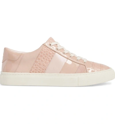 Shop Tory Burch Ames Sneaker In Sea Shell Pink/ Sea Shell Pink