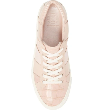Shop Tory Burch Ames Sneaker In Sea Shell Pink/ Sea Shell Pink
