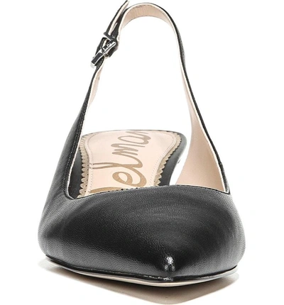 Shop Sam Edelman Ludlow Slingback Pump In Black Leather