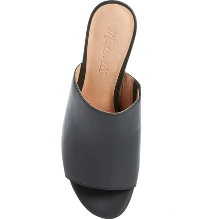 Shop Madewell The Devon Mule In True Black Leather