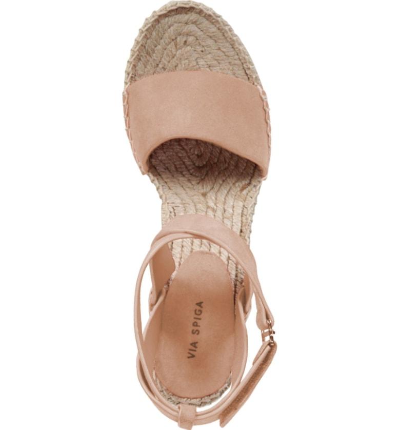 via spiga nevada espadrille wedge sandal