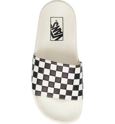 Shop Vans Slide-on Sandal In White/ Black
