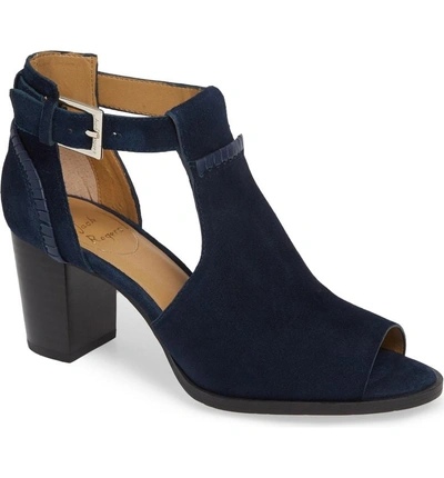 Shop Jack Rogers Cameron Block Heel Sandal In Midnight Suede