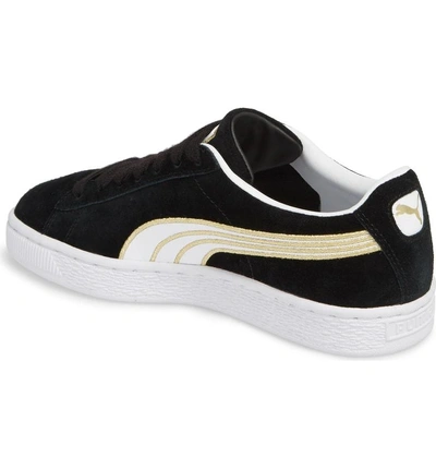 Shop Puma Varsity Stripe Sneaker In  Black/  White