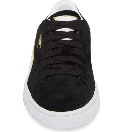 Shop Puma Varsity Stripe Sneaker In  Black/  White