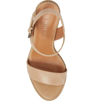 Shop Alias Mae Era Sandal In Natural Leather