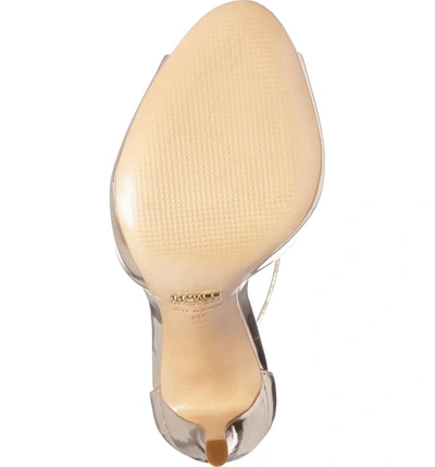 Shop Schutz Saasha Lee Ankle Strap Sandal In Gold Leather